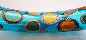 Vase-tube-blue-colored-circles-stained-glass-fragment       